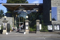 Scotland, Edinburgh, Royal Botanic Gardens, West entrance.