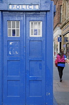 Scotland, Glasgow, City Centre, Buchanan Street police box.