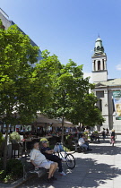 Croatia, Zagreb, Old town, Cvjetni square.