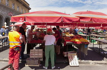 Croatia, Zagreb, Old town, Dolac market.