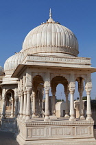 India, Rajasthan, Bikaner, Royal Cenotaphs at Devikund near Bikaner.