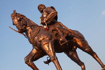 India, Karnataka, Bijapur, Statue of Shivaji Bhonsle in Bijapur.