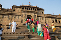 India, Madhya Pradesh, Maheshwar, Ahilya Fort in Maheshwar.