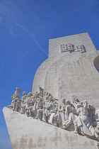 Portugal, Estredmadura, Lisbon, Belem, Monument to the Discoveries built in 1960 to commemorate the 500th anniversary of the death of Henry the Navigator.