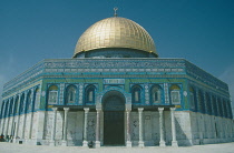 Israel, Jeruslam, Dome of the Rock with Golden roof.