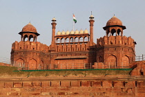 India, New Delhi, The Red Fort in Delhi.