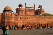 India, New Delhi, The Red Fort in Delhi.