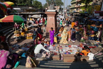 India, Bihar, Bodhgaya, The market at Bodh.