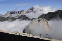 Italy, Trentino Alto Adige, Marmolada, view from Marmolada.