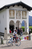 Italy, Lombardy, Lake Como, Madonna di Ghisallo, Cyclist Shrine.