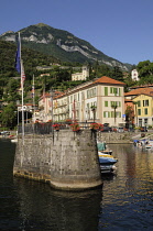 Italy, Lombardy, Lake Como, Menaggio, harbour & waterfront view.