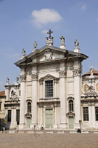 Italy, Lombardy, Mantova, Duomo, Piazza Sordello.