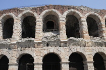 Italy, Veneto, Verona, Arena detail.