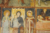 Italy, Veneto, Verona, wall paintings, San Zeno church.