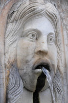 Italy, Lazio, Rome, Centro Storico, Via Giulia, Fontana dei Mascherone.