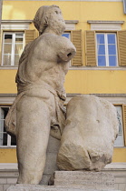 Italy, Lazio, Rome, Centro Storico, Pasquino statue, piazza Pasquino.