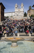 Italy, Lazio, Rome, Centro Storico, Piazza Spagna, Spanish Steps.