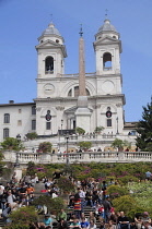 Italy, Lazio, Rome, Centro Storico, Piazza Spagna, Spanish Steps.