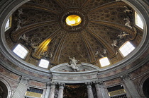 Italy, Lazio, Rome, Quirinal Hill, chucrh of Sant'Andrea al Quirinale, Bernini's stucco dome interior.