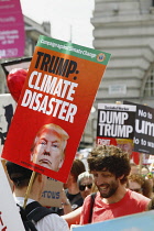 England, London, Anti Trump Protesters.