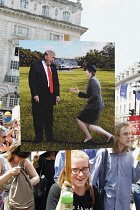 England, London, Anti Trump Protesters.