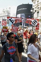 England, London, Anti Trump Protesters.