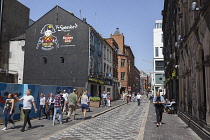 Ireland, North, Belfast, Cathedral Quarter, Exterior of The Spaniard bar on Skipper Street.