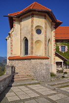 Slovenia, Upper Carniola, Bled, Bled Castle, The Gothic Chapel.