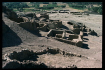 Afghanistan, Bamiyan, Ruins above Bamiyan Valley.