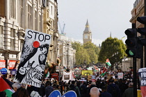 England, London, Pro Palestine protesters march, 15 October 2023.