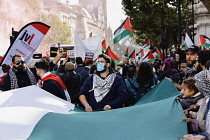 England, London, Pro Palestine protesters march, 15 October 2023.