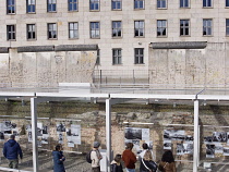 Germany, Berlin, Niederkirchnerstrasse, Topography of Terror, Modern center on the site of the former Gestapo headquarters, documenting the horrors of Nazism.