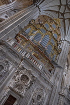 Spain, Castile and Leon, Salamanca, Cathedral of the Assumption of the Virgin Mary, New Cathedral, Organ.