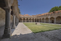 Spain, Castile and Leon, Salamanca, Spain, Castile and Leon, Salamanca, University of Salamanca, the Patio de Escuelas Menores courtyard.