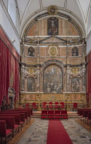 Spain, Castile and Leon, Salamanca, Chapel of the University of Salamanca built between 1761 and 1767 with an altarpiece by Gabilan Tome.