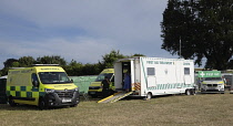 England, Surrey, Guildford, Guilfest, First Aid Treatment Centre at festival.