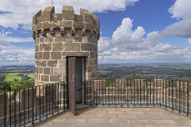 England, Worcestershire, Broadway Tower, 18th-century folly near the village of Broadway designed by James Wyatt in 1794  from an idea by Capability Brown and built in 1798 for Barbara Countess of Cov...