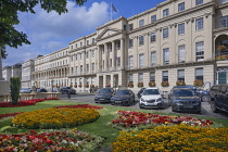 England, Gloucestershire, Cheltenham, The Promenade, Municipal Offices and Gardens dating from 1840.