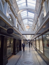 Ireland, North, Belfast, Interior of Queens Arcade on Donegall Place.