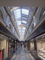 Ireland, North, Belfast, Interior of Queens Arcade on Donegall Place.