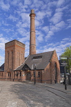 England, Lancashire, Liverpool, Royal Albert Dock, The Pump House which is a former hydraulic pumping station, now a restored traditional British pub.