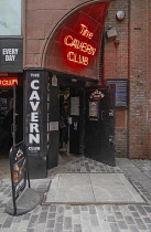 England, Lancashire, Liverpool, The Cavern Club that became closely associated with the Merseybeat in the 1960's and regularly played host to The Beatles in their early years.