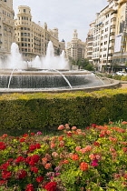 Spain, Valencia Province, Valencia, Ciutat Vella, Old Town, Plaza del Ayuntamiento.