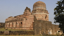 India, Gujarat, Mandu, Mausoleum in the ghost town.