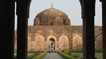 India, Gujarat, Mandu, Jama Masjid in the ghost town.