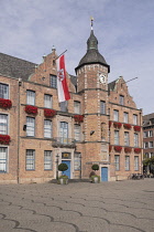 Germany, North Rhine-Westphalia, Dusseldorf, Rathaus or City Hall, facade.