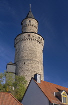 Germany, Hesse, Idstein, Hexenturm or The Witches Tower is one of the oldest surviving buildings in Idstein as well as the tallest.